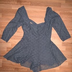 Urban Outfiters Grayish - Green Romper
